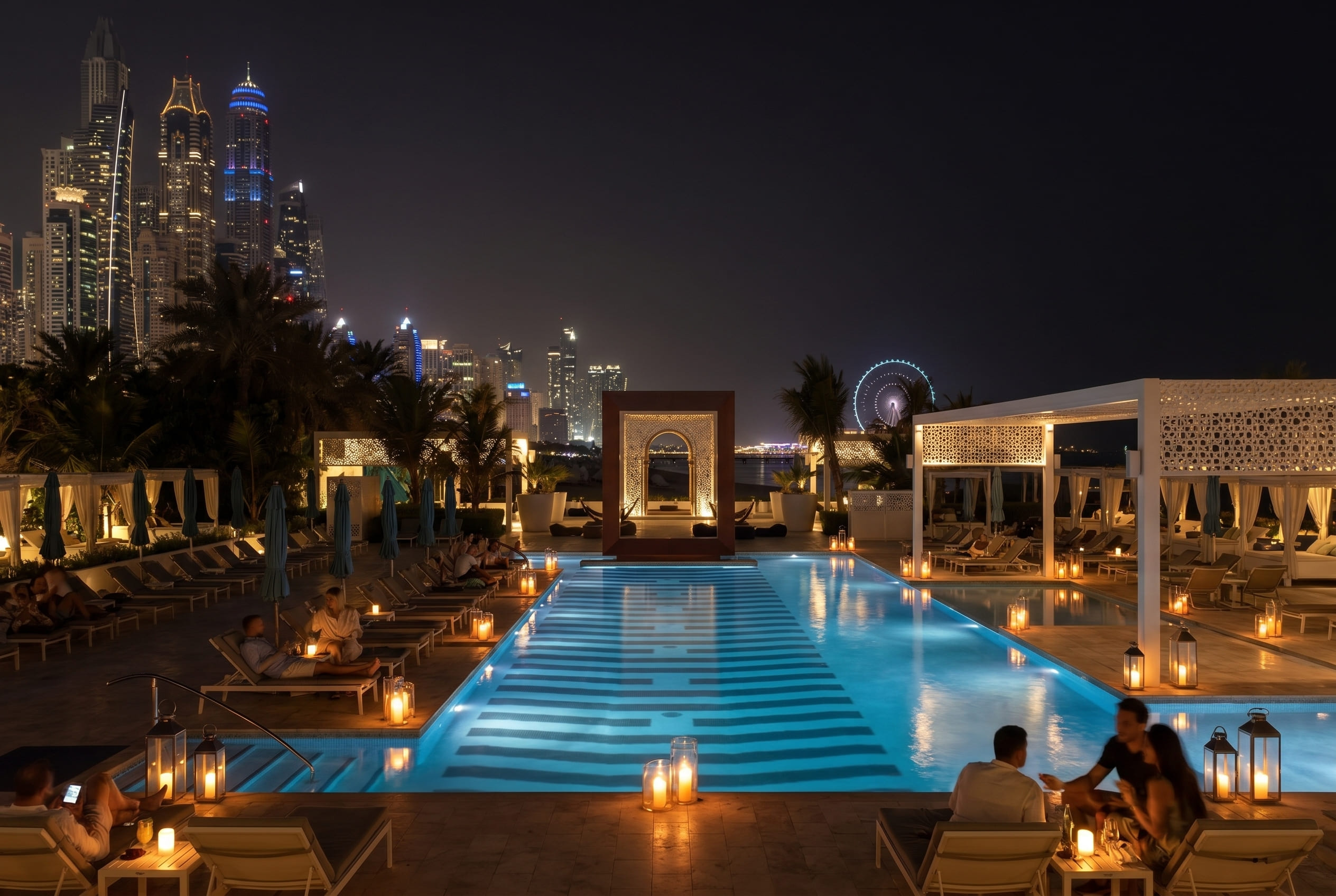 Candlelight Swim at Drift Beach Dubai