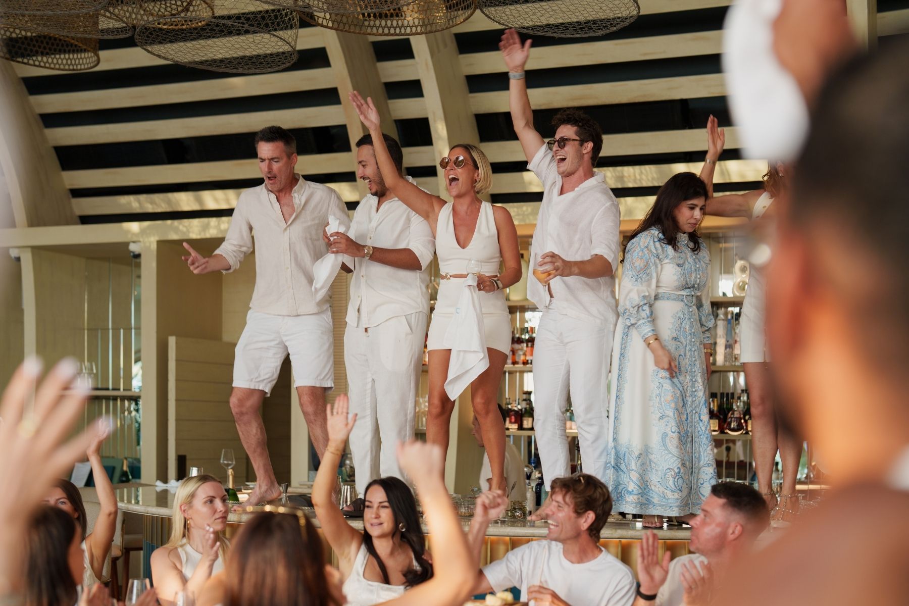 white party at Drift Beach Dubai