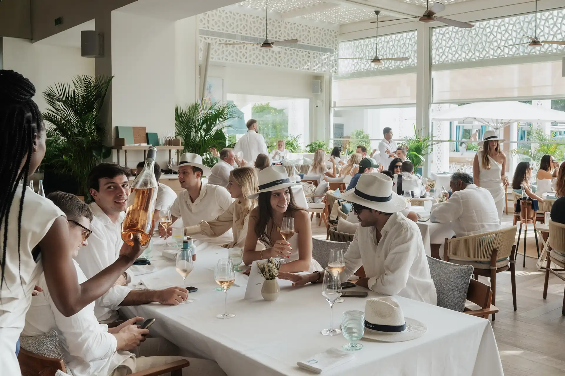 White Party event at Drift Beach Restaurant Dubai