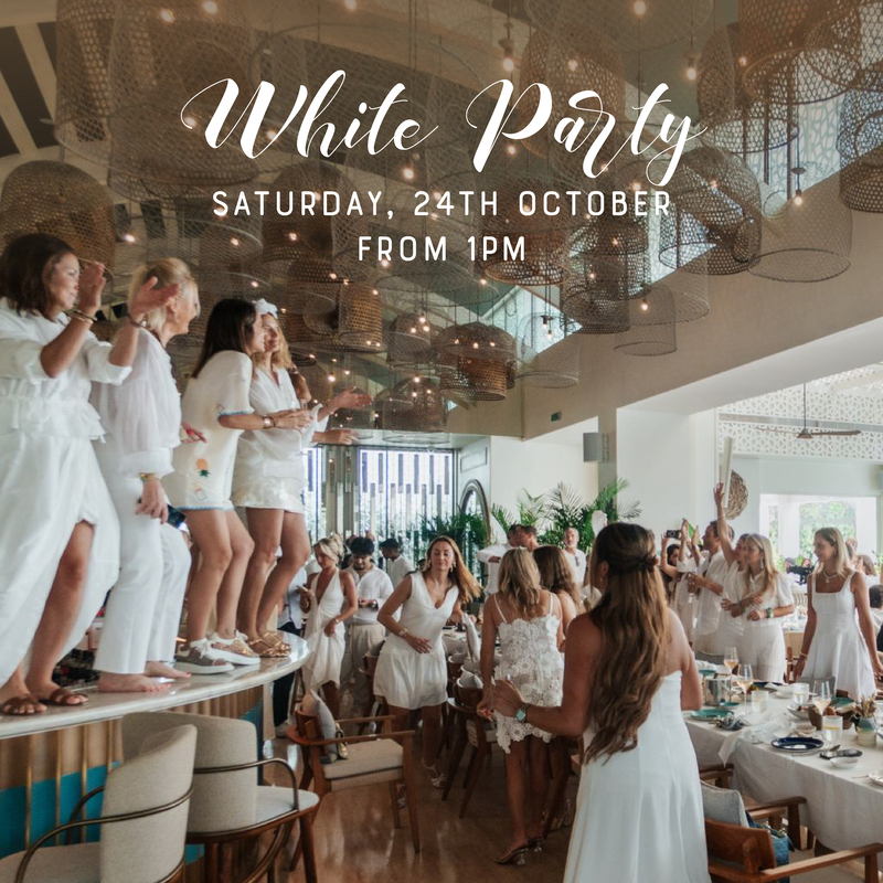 White Party at Drift Beach Restaurant Dubai.